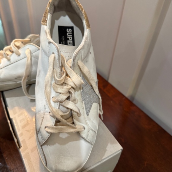 Golden Goose Super Star with Spur  and Glitter Heels - Picture 2 of 8